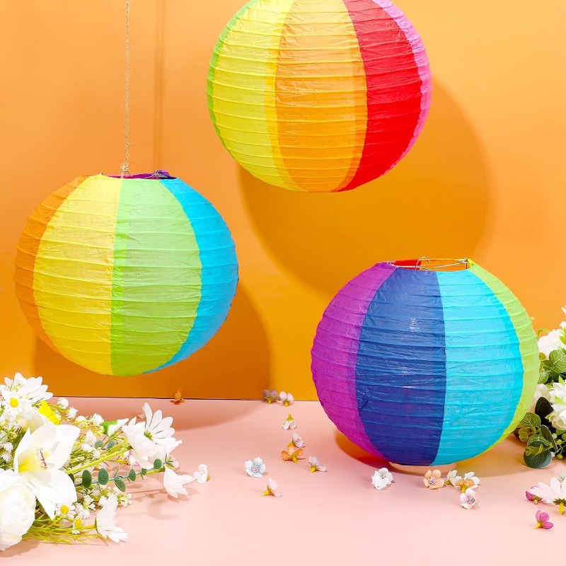 8 inch kleurrijke papieren lan - Japanese Lantern Paper recensie en prijs